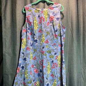 Talbots sleeveless floral dress